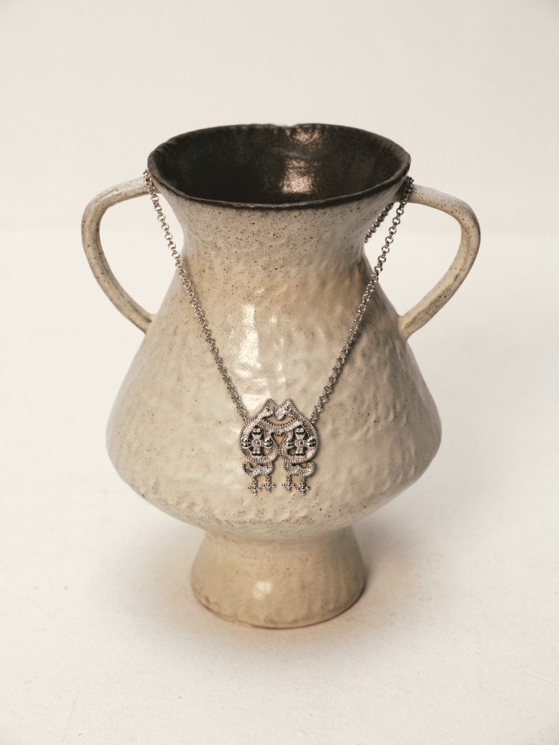 Lucky Peach Pendant Necklace