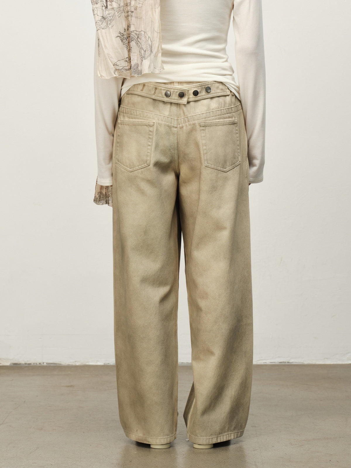 Vintage Washed Straight-Leg Jeans