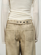 Vintage Washed Straight-Leg Jeans