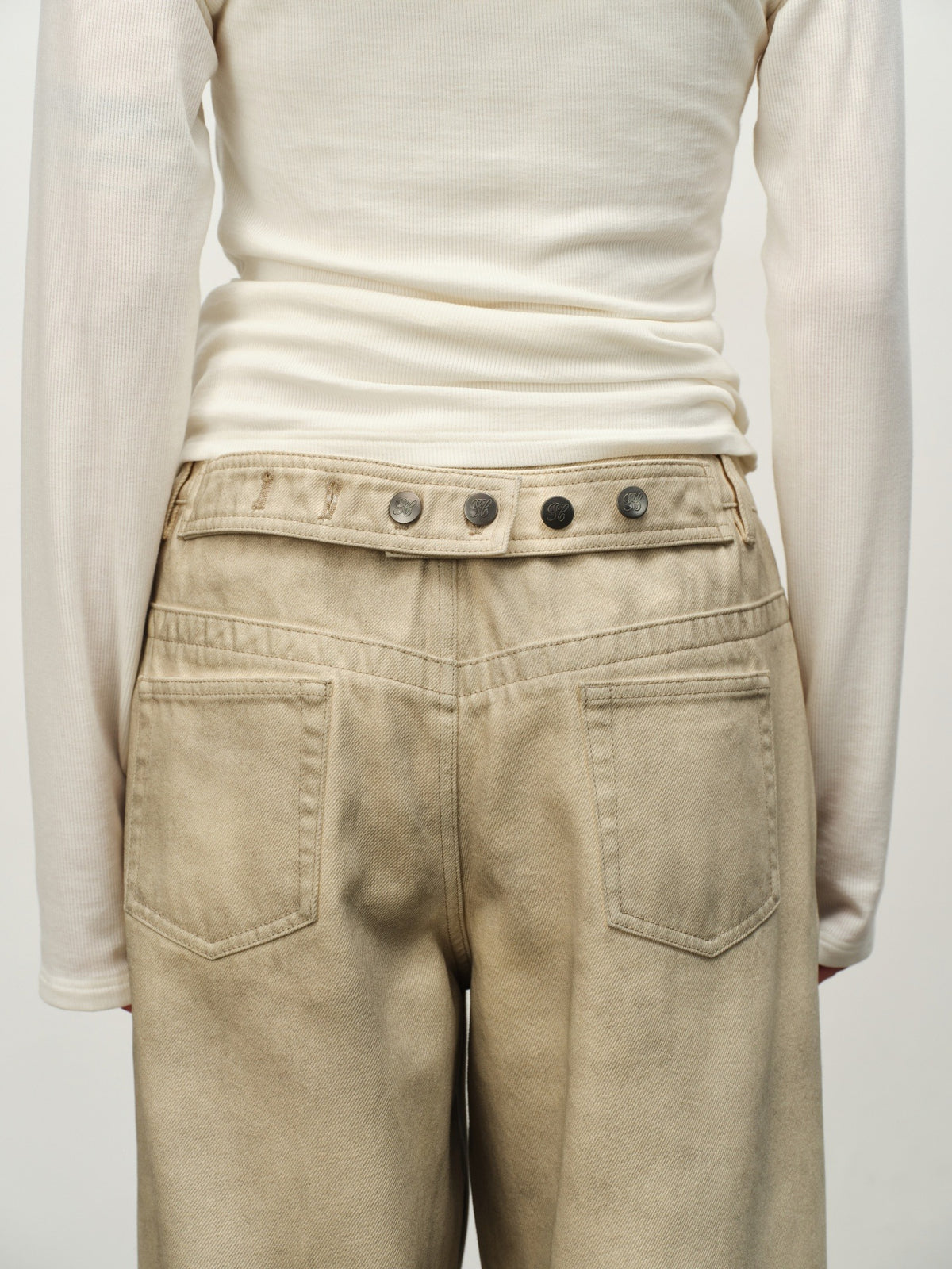 Vintage Washed Straight-Leg Jeans