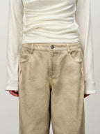 Vintage Washed Straight-Leg Jeans