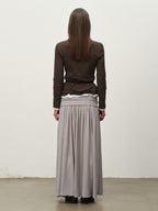 Linen-Blend Ruffle-Trim Cardigan