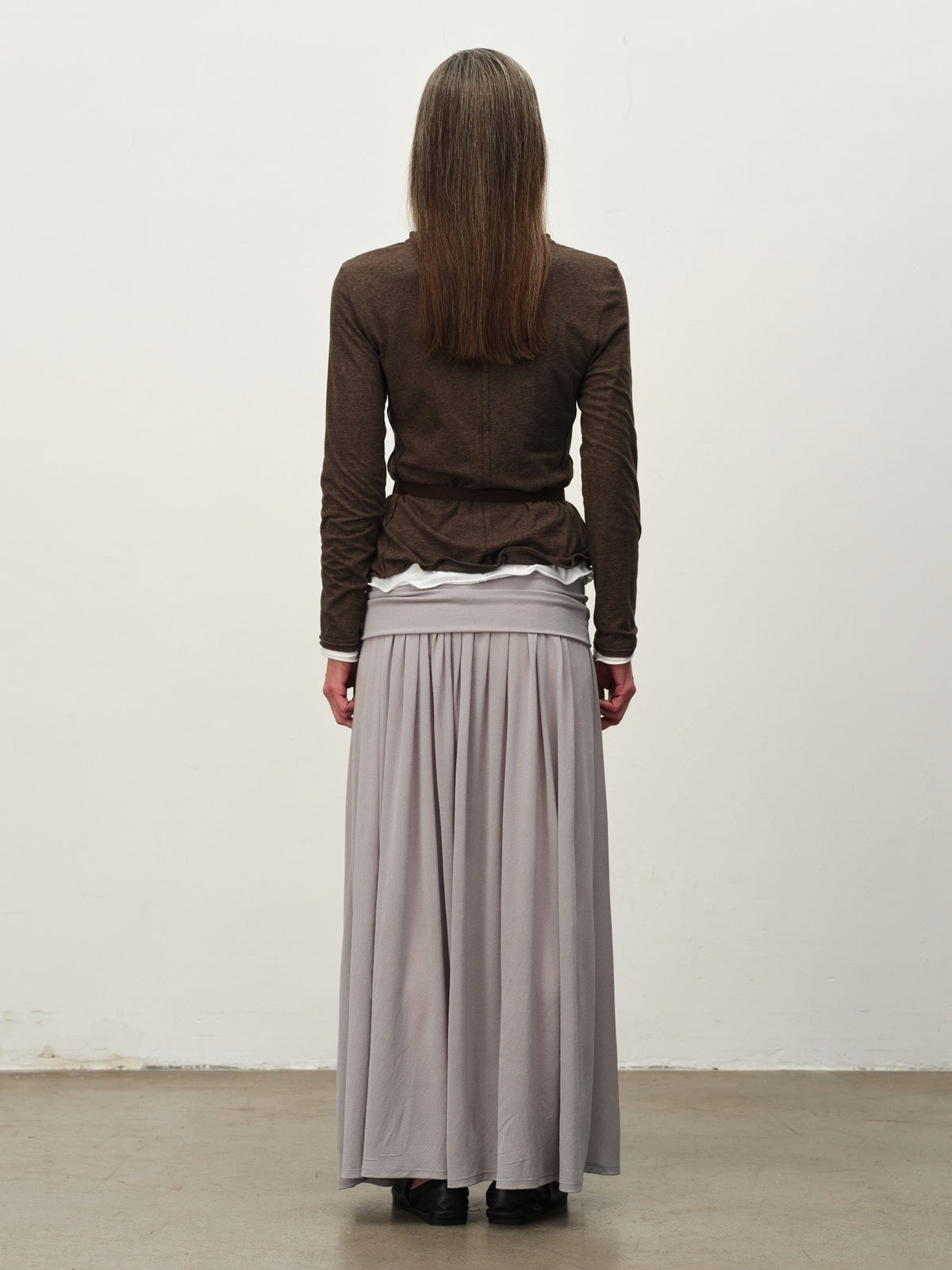 Linen-Blend Ruffle-Trim Cardigan