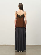 Sheer Acetate Knit Maxi Skirt