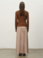 Sheer Acetate Knit Maxi Skirt