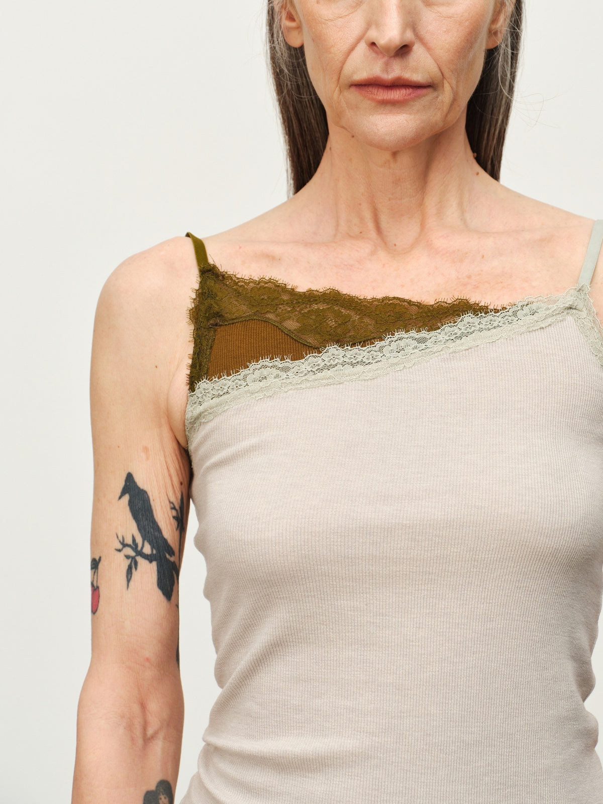 Colorblock Lace Cami Top