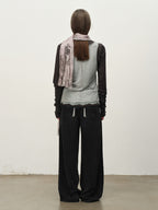 Colorblock Lace-Hem Layered Tee