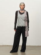 Colorblock Lace-Hem Layered Tee