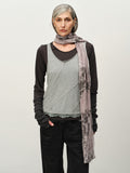 Colorblock Lace-Hem Layered Tee