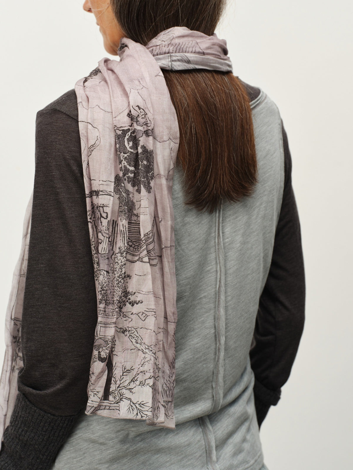 Colorblock Lace-Hem Layered Tee