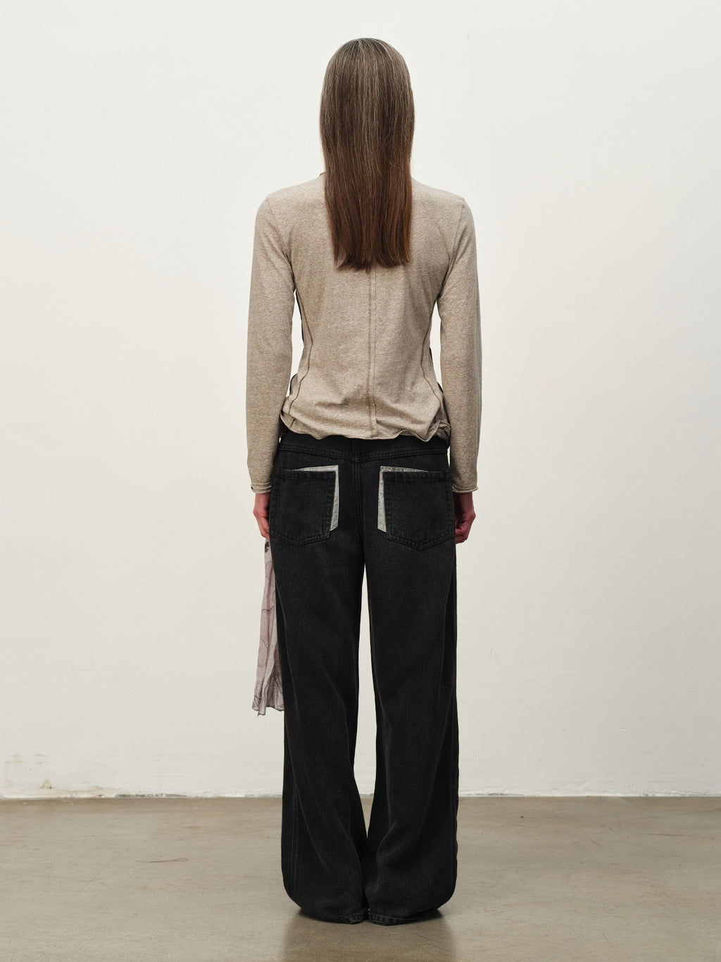 Linen-Blend Ruffle-Trim Cardigan