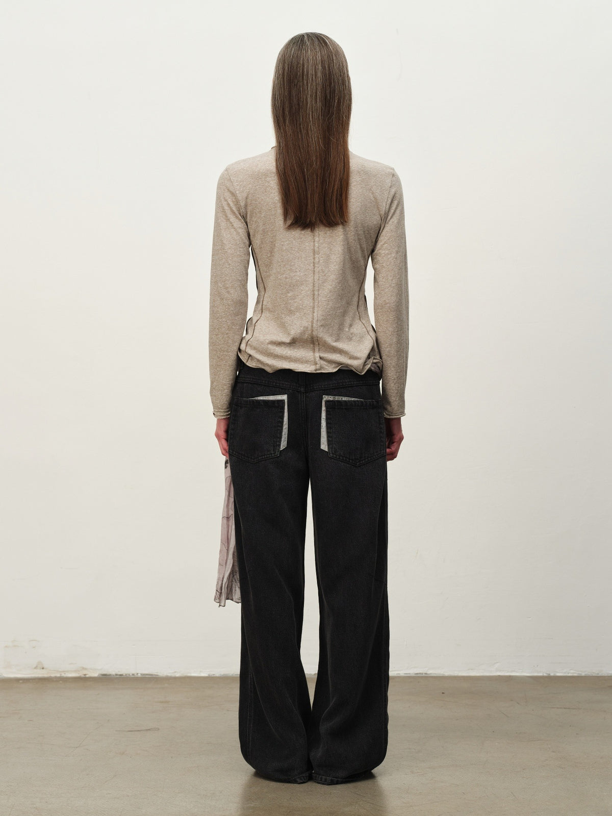 Linen-Blend Ruffle-Trim Cardigan