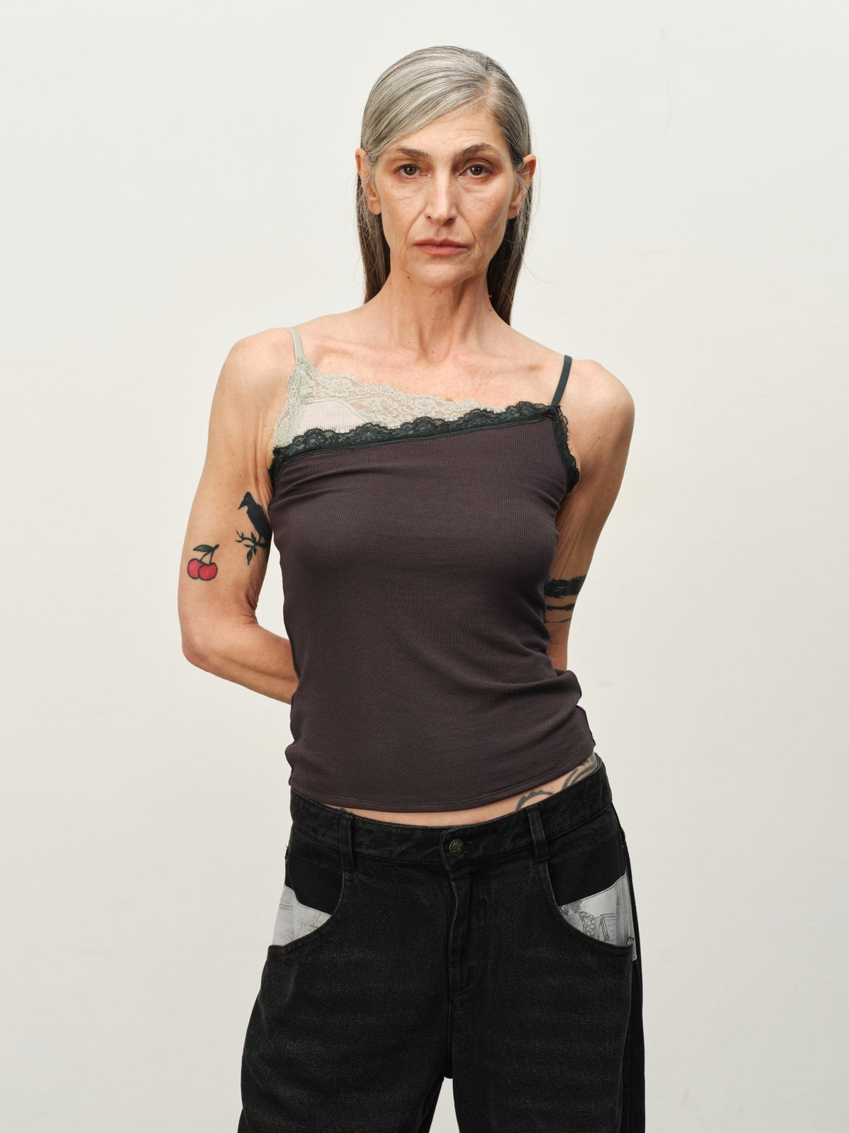 Colorblock Lace Cami Top