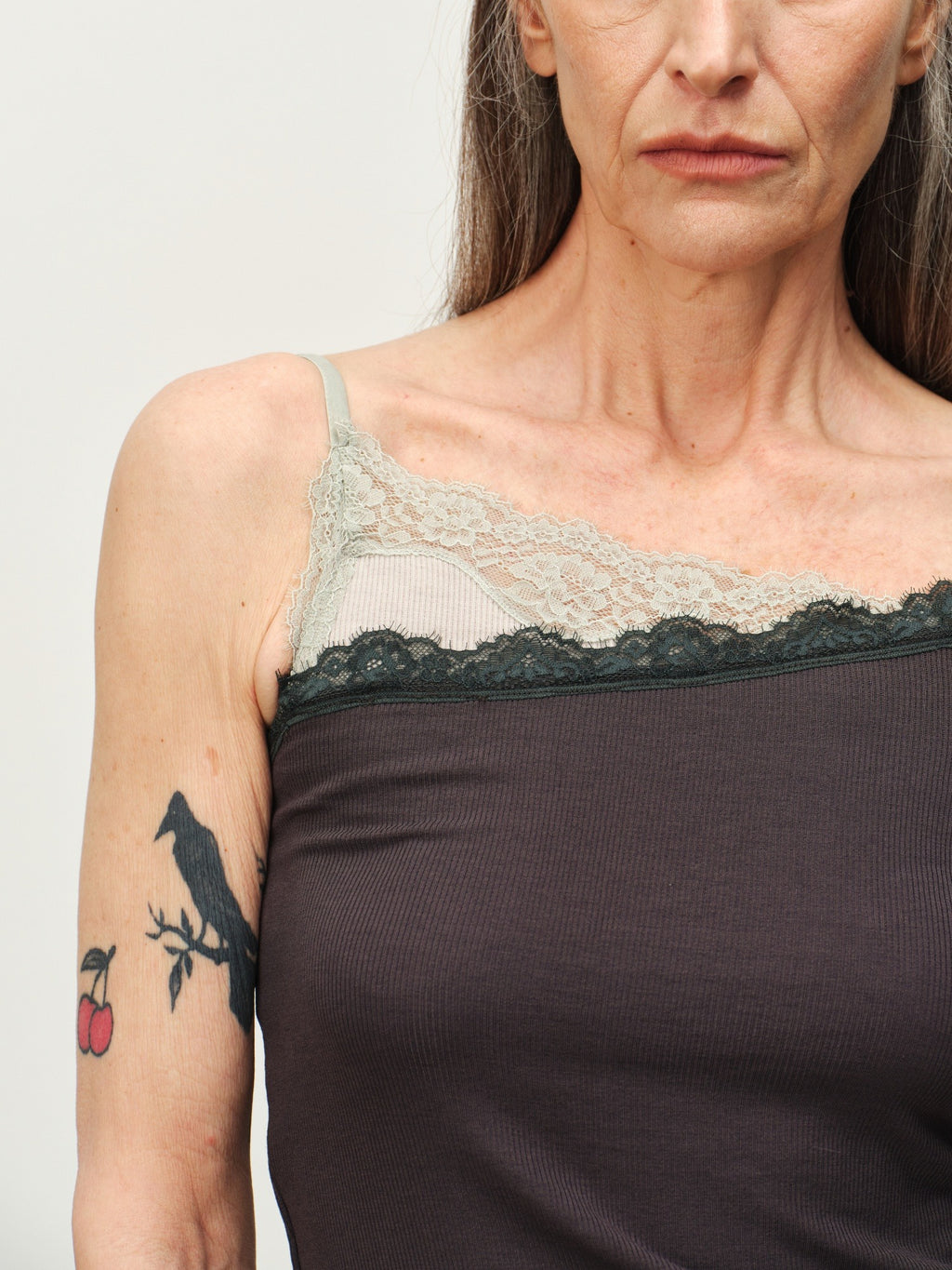 Colorblock Lace Cami Top