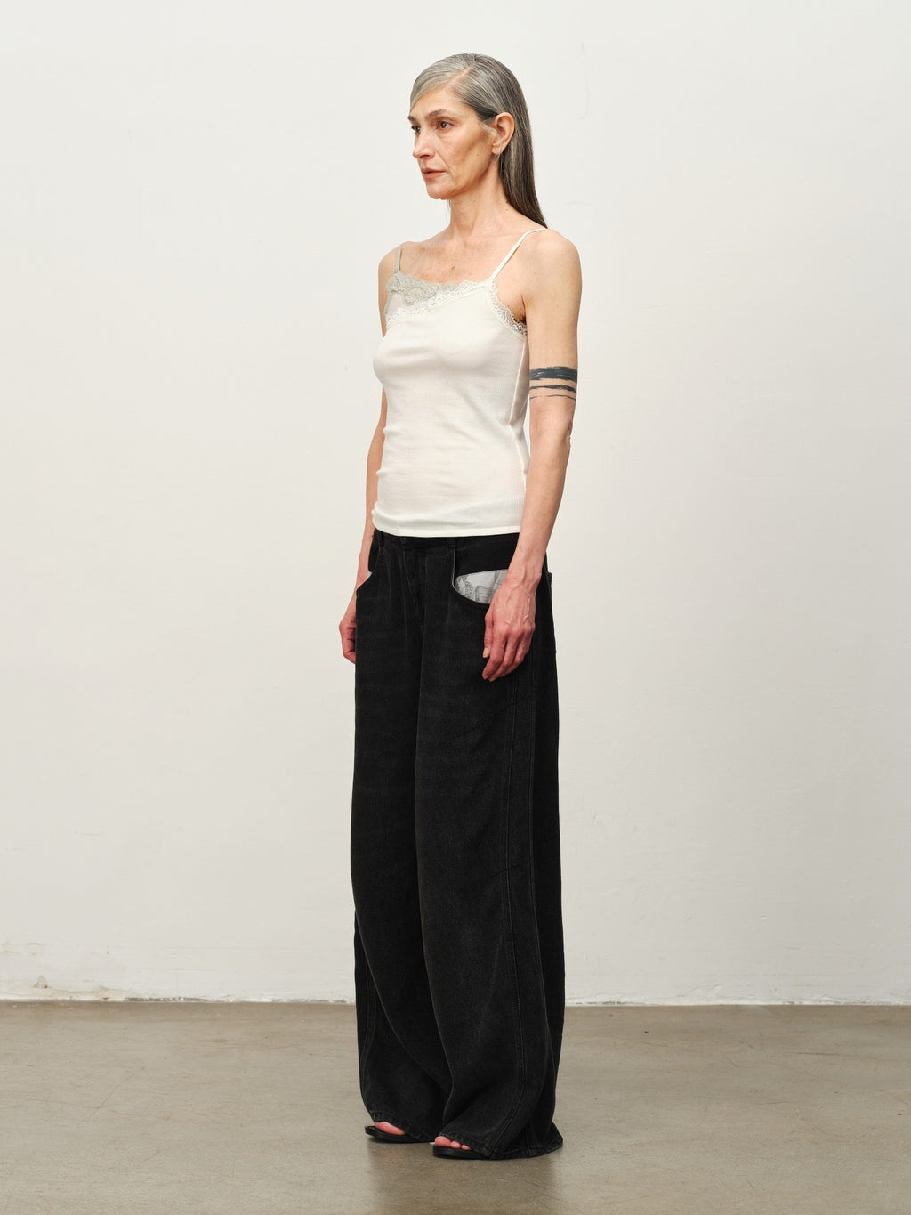 Colorblock Lace Cami Top