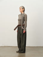 Wool "Garden Dream" Print Cocoon Pants