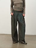Wool "Garden Dream" Print Cocoon Pants