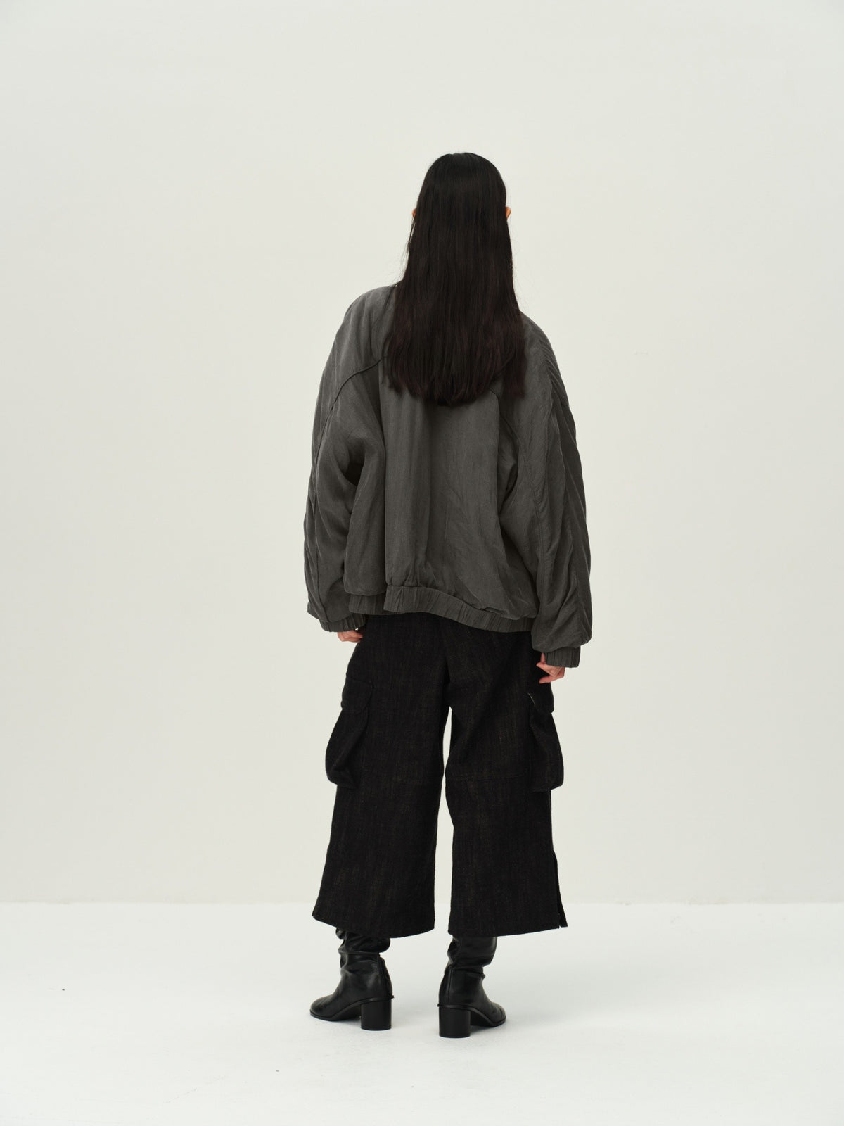 Printed Pocket Bomber Jacket