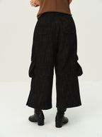 Wool-Cotton Brushed Cargo Pants