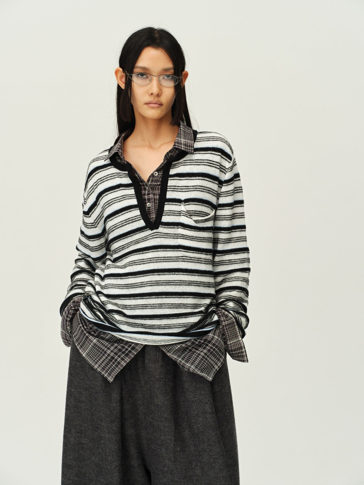 Alpaca Henley Knit Top