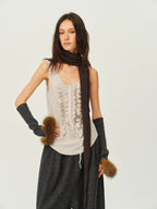 Wool Knit Arm Warmers