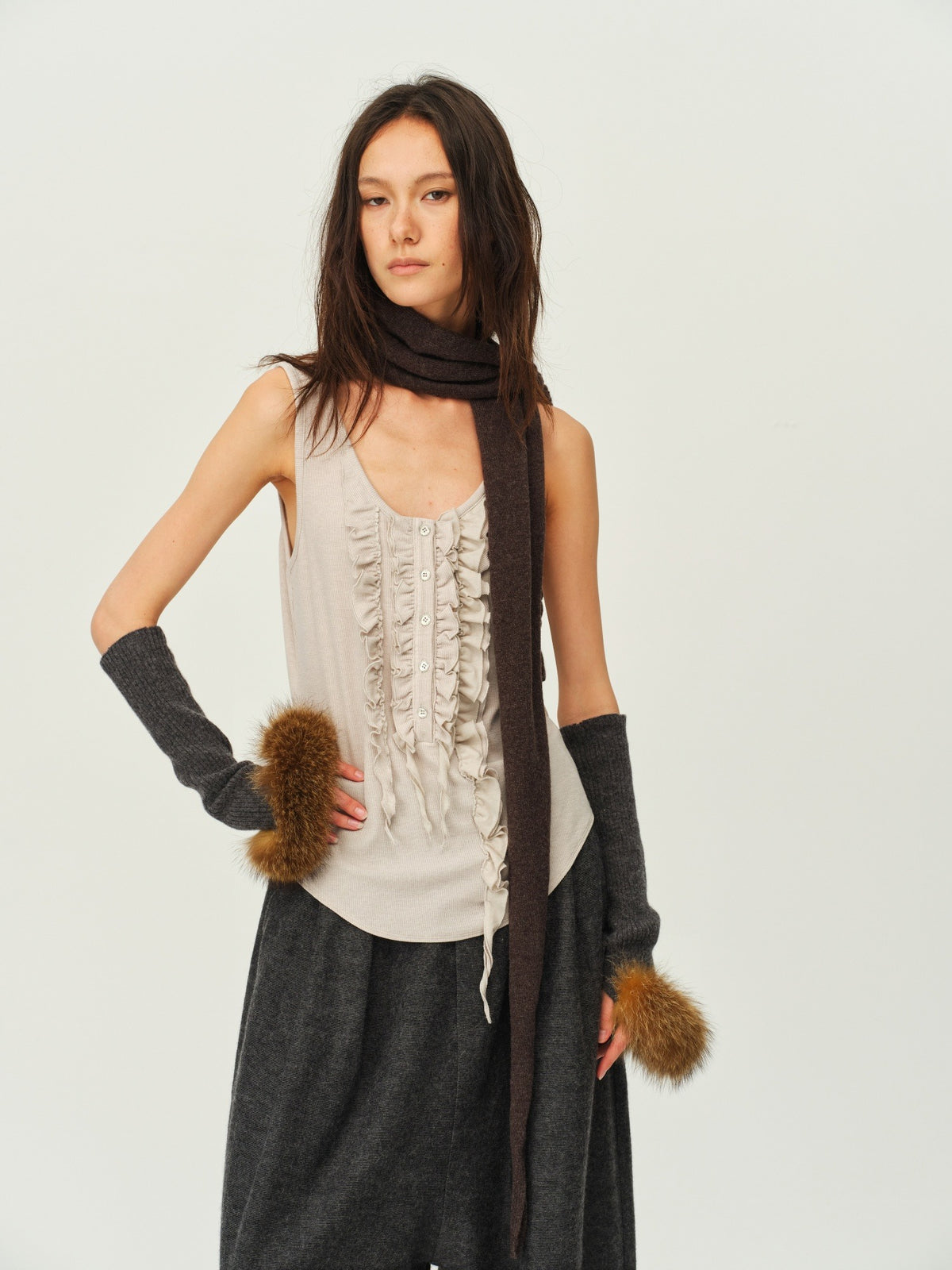 Wool Knit Arm Warmers