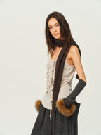 Wool Knit Arm Warmers