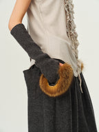 Wool Knit Arm Warmers