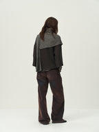 Wool Ribbed Knit Scarf