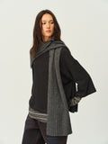 Wool Ribbed Knit Scarf