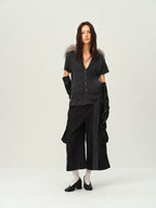 Wool Hooded Knit Cardigan