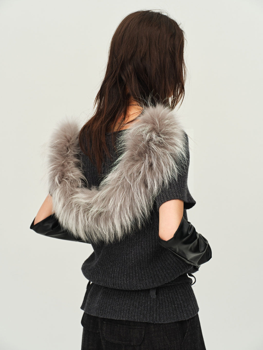 Wool Hooded Knit Cardigan