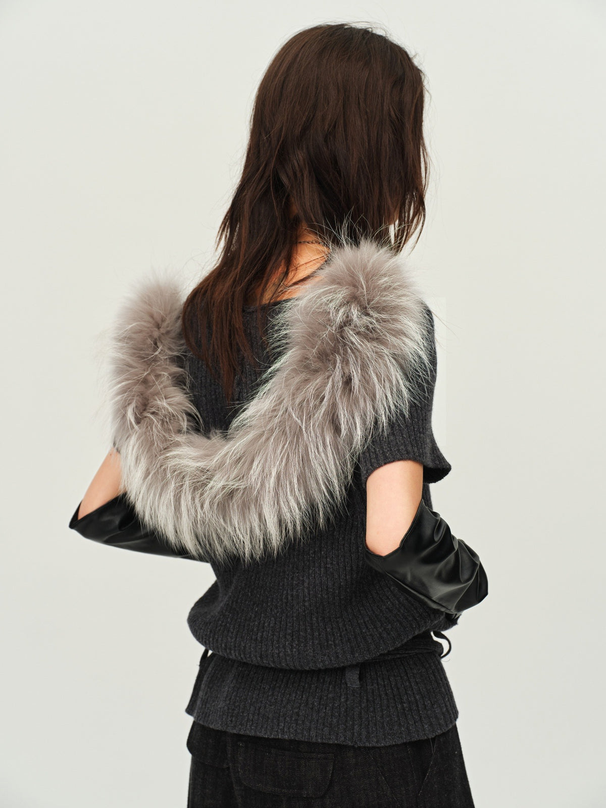 Wool Hooded Knit Cardigan