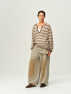 Alpaca Henley Knit Top