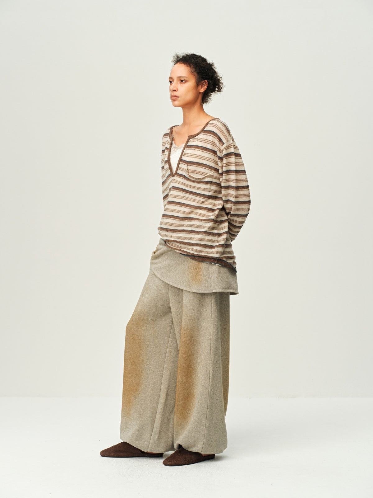 Alpaca Henley Knit Top