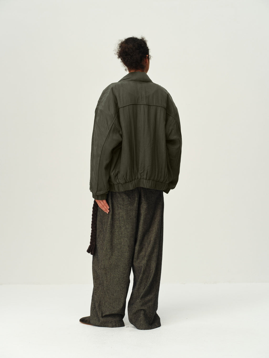 Printed Pocket Bomber Jacket