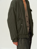 Printed Pocket Bomber Jacket