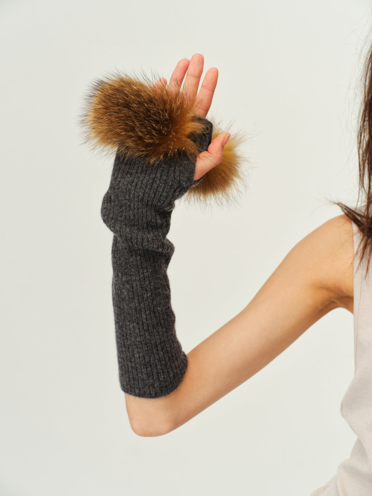Wool Knit Arm Warmers