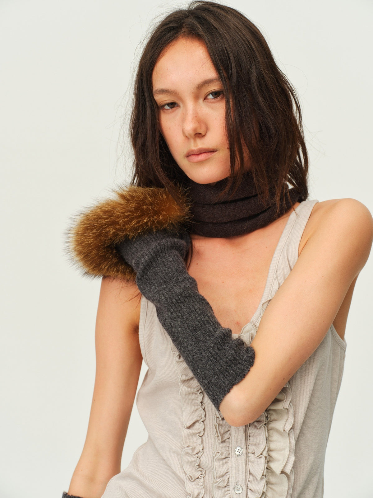 Wool Knit Arm Warmers