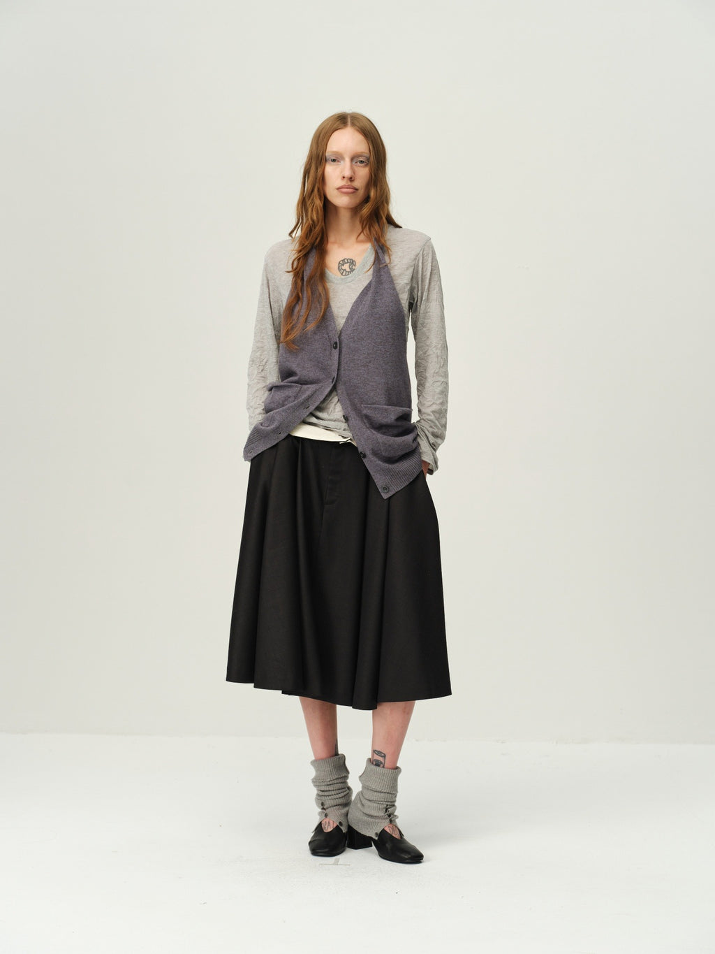 Alpaca Wool Open-Back Halter Knit Top