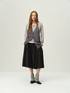 Alpaca Wool Open-Back Halter Knit Top