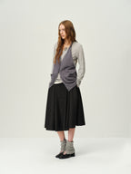 Alpaca Wool Button-Slit Leg Warmers