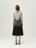 Alpaca Wool Open-Back Halter Knit Top