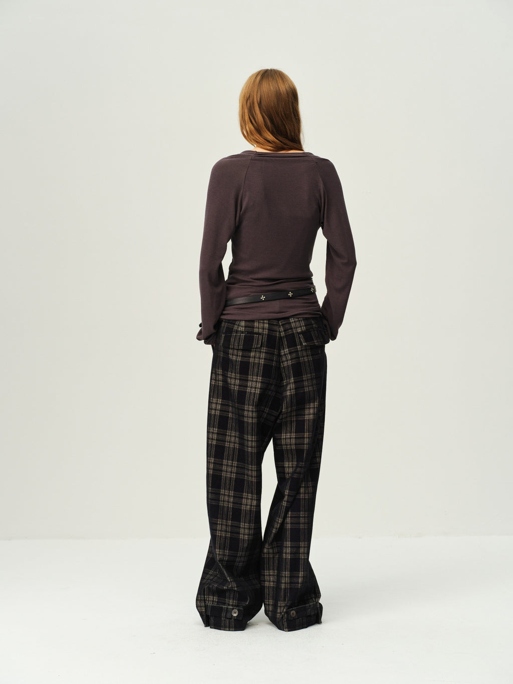 Asymmetric Cowl-Neck Wool Top