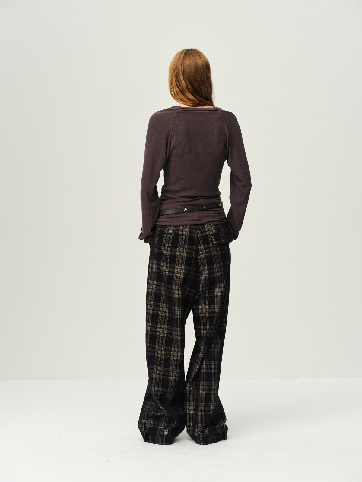 Asymmetric Cowl-Neck Wool Top