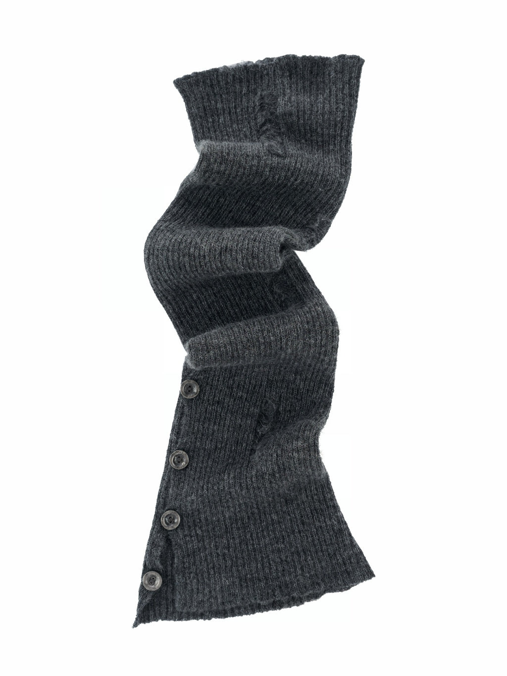 Alpaca Wool Button-Slit Leg Warmers
