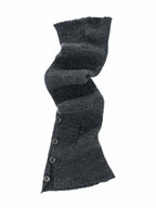Alpaca Wool Button-Slit Leg Warmers