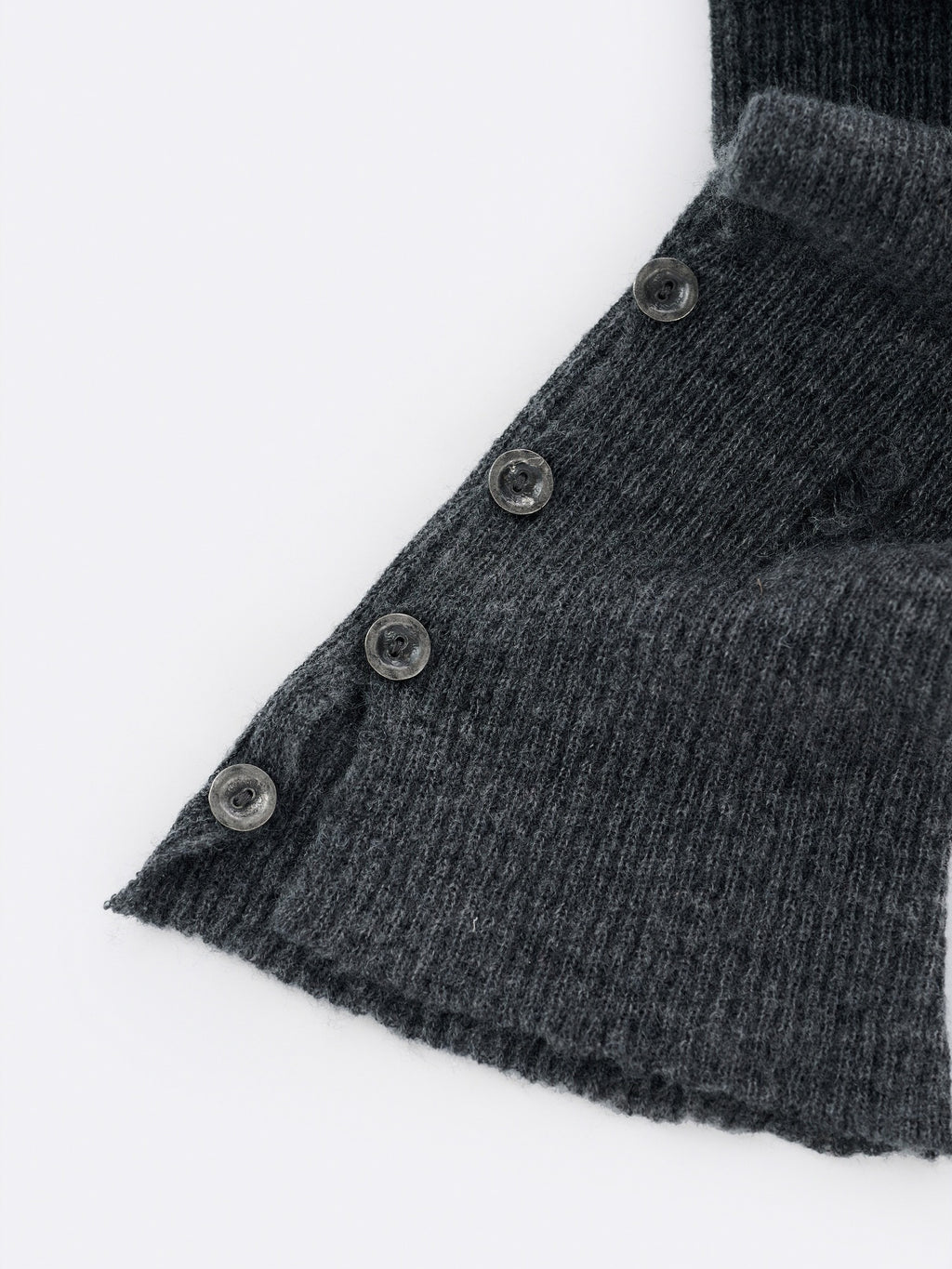 Alpaca Wool Button-Slit Leg Warmers