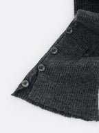 Alpaca Wool Button-Slit Leg Warmers