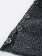 Alpaca Wool Button-Slit Leg Warmers